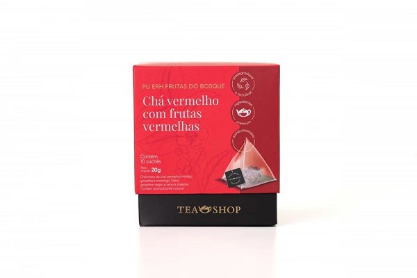 pu erh frutas do bosque caixa saches piramidais (10 saches) 95
